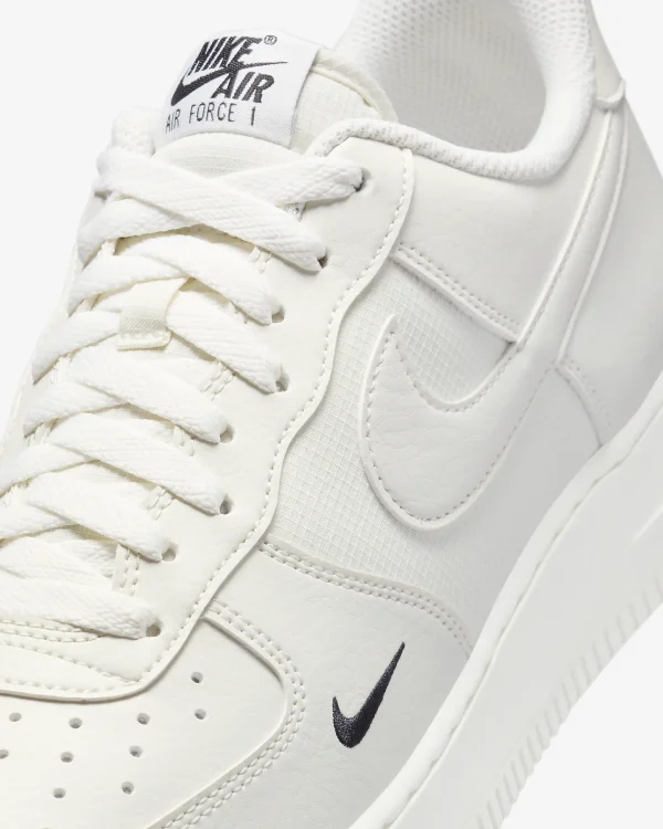 Nike Air Force 1 '07Sail/Μαύρο/Sail - Image 2